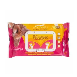 Pets Empire Wet Wipes for Dogs, Cats, Rabbit, Puppies & Small Animals (80 Pcs), Anti-Bacterial Cleaning & Daily Care Soft Wipes for Pets, Dry Bath, Ear & Paw Daily Cleaning Grooming Wipes (1...