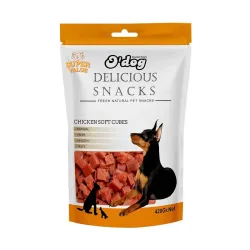 PETS EMPIRE O'Dog Chicken Soft Cubes, Healthy Dog Treats, Chewy Dogs Bites for Training and Feeding, Made with Real Chicken, Non-Vegetarian Pup Snacks for Dogs, Puppies - 420g
