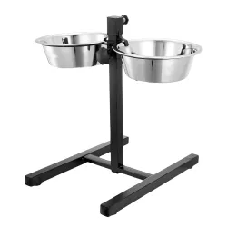 PETS EMPIRE Elevated Double Dog Bowls (4000ml * set of 2)