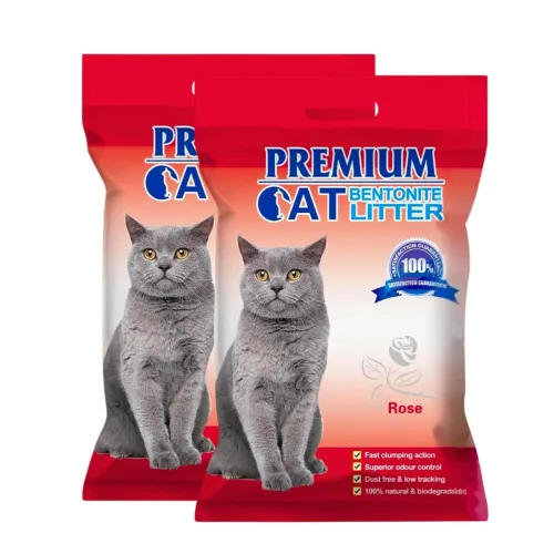 Image of Pets Empire Bentonite Cat Litter Pack of 2 – Rose Scented, Hard Clumping, Odour Control (5L/4kg Each)