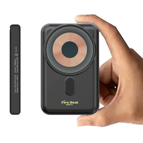 Image of pEuroFast 10000 AI Fast Safety Charging Slim Wireless Powerbank Mag Safe (Made in India) for All Wireless Compatible iPh