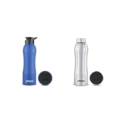 PEXPO 1L Stainless Steel Fridge & Sports Water Bottles