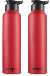 pexpo 950 ml Steel Bottle  (Pack of 2, Maroon)
