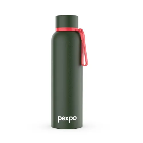Image of Pexpo Insulated Water Bottle 1 LTR, Stainless Steel Leak Proof Flask, 24 Hours Cold & Hot, BPA Free Bottle for Gym, Offi