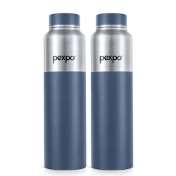 Pexpo Crown 1000 Stainless Steel Water Bottle - 950ml (Pack of 2)