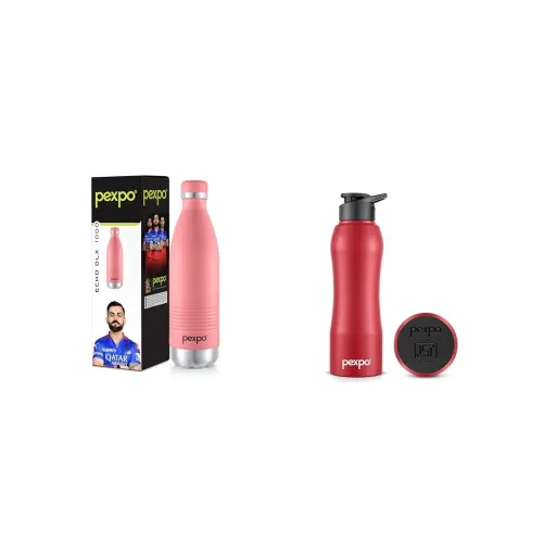 Image of PEXPO Echo DLX 980ml Double Wall Flask & 750ml Bistro Water Bottle