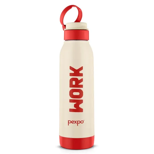 Image of Pexpo Macho 1100 PU Insulated Stainless Steel Water Bottle for Adult - 900ml | Flip-Top | Leakproof & BPA Free | Carry L