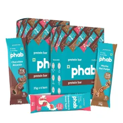 Phab Protein Bars 11g Pack-12 Assorted