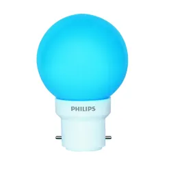 PHILIPS 0.5W B22 LED Blue LED Bulb