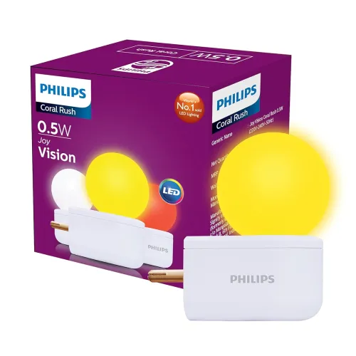 Image of Philips 0.5W LED Yellow Bulb, Pack of 1