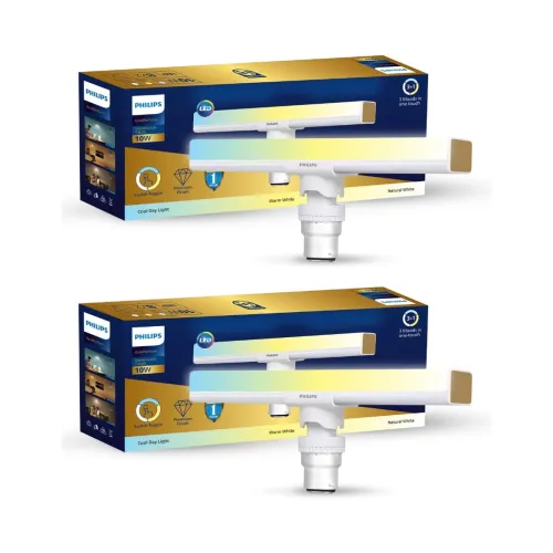 Image of PHILIPS 10W B22 LED T-Bulb Pack of 2 