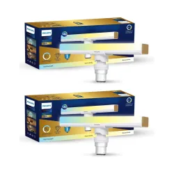 PHILIPS 10W B22 LED T-Bulb Pack of 2 