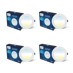 PHILIPS 10W Round LED Panel Light * pack of 4