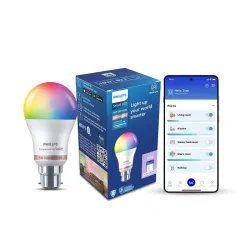 PHILIPS WiZ 10W B22 Wi-Fi & Bluetooth LED Smart Bulb with Music Sync, Compatible with Amazon Alexa & Google Assistant, 1