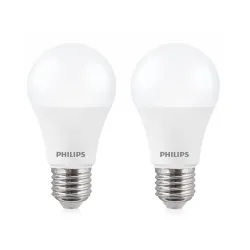 PHILIPS 12-Watts LED Bulb E27 Base (Crystal White, Pack of 2)