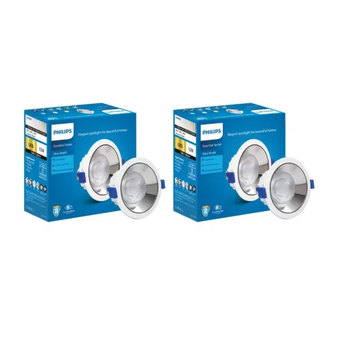 Image of PHILIPS 12W Chrome Reflector LED Ceiling COB Spot Light