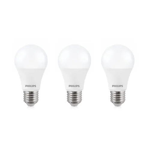 Image of Philips 12-Watt E27 Base LED Bulb (Crystal White) - Pack of 3