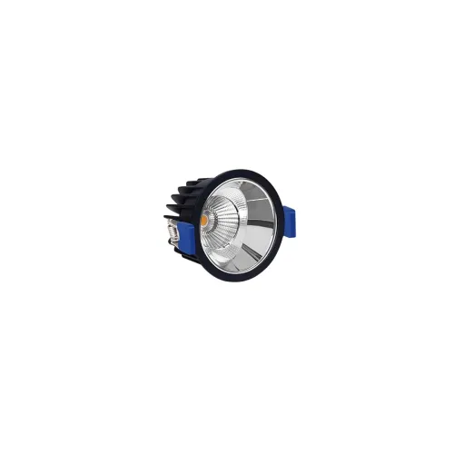 Image of Philips 12W Round COB LED Spotlight (Natural White, Chrome Reflector, Ceiling Light)