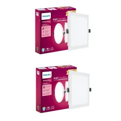 PHILIPS 12W Square AP LED Ceiling Light Pack of 2