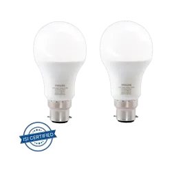 PHILIPS 16W Eye Safety Compliance Round B22 LED Bulb (White, Pack of 2)
