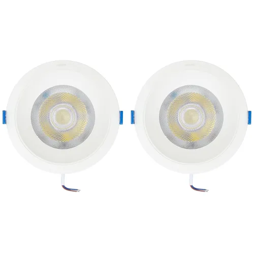 Image of Philips 18 Watt White Reflector LED Ceiling COB Round Spot Light with Focused Beam | Cut Out: 138mm | Cool Day Light, Pa