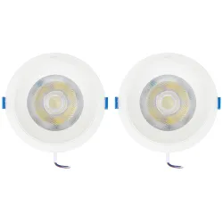Philips 18 Watt White Reflector LED Ceiling COB Round Spot Light with Focused Beam | Cut Out: 138mm | Cool Day Light, Pa