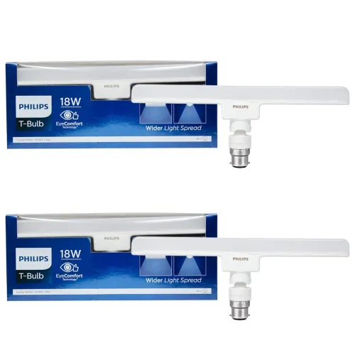 Image of Philips 18W B22 LED T-Bulb Pack of 2