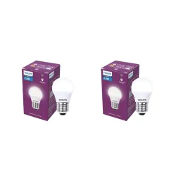PHILIPS 2.8W LED Frosted Candle Bulb | Cool White 6500K | E27 Base | Energy Efficient Decorative LED Light | Long Life & Instant Brightness | Pack of 2