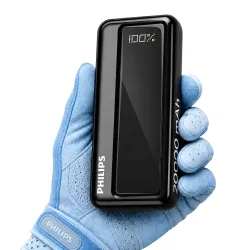 Philips 20000mAh 22.5W Fast Charging Power Bank (Slate Black) with Digital LED Display | Type-C & USB-A Input/Output | 3 Output Ports | Lithium Polymer | Portable for Mobile, Tablet & Earbuds