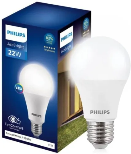 Image of PHILIPS 22 W Basic Round E27 LED Bulb (White)