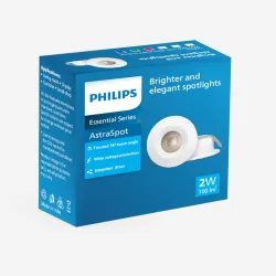 PHILIPS 2W LED AstraSpot Integrated GEN 2 (WW) Ceiling Light Ceiling Lamp