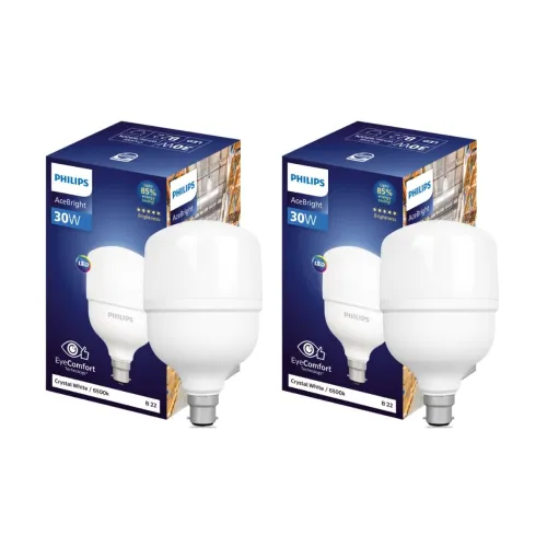 Image of Philips 30 - watt LED Bulb | AceBright High Wattage LED Bulb | Bulb Base : B22, Light Bulb for Home | Colour : Cool Day 