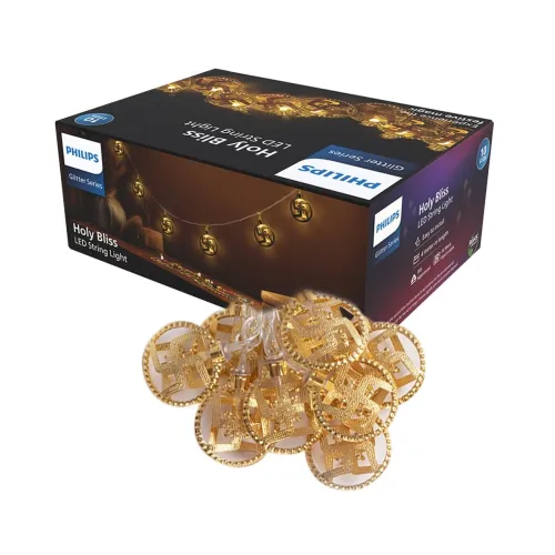 Image of PHILIPS 4M 10 LED Holy Bliss String Light | Decorative Ladi Light for Diwali