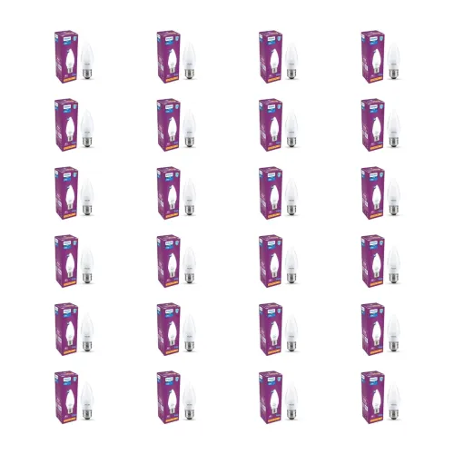 Image of PHILIPS 4W LED Frosted Candle Bulb | Warm White 3000K | E27 Base