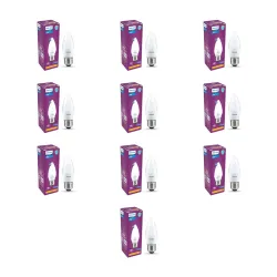 PHILIPS 4W LED Frosted Candle Bulb (Pack of 10)