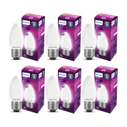 Philips 4W LED Frosted Candle E27 (PO6)