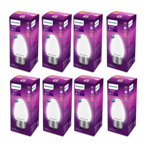 Image of PHILIPS 4-watt Filament Candle LED Bulb, Po6