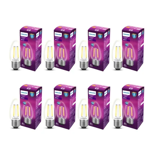 Image of PHILIPS 4-watt Filament Candle LED Bulb PO8