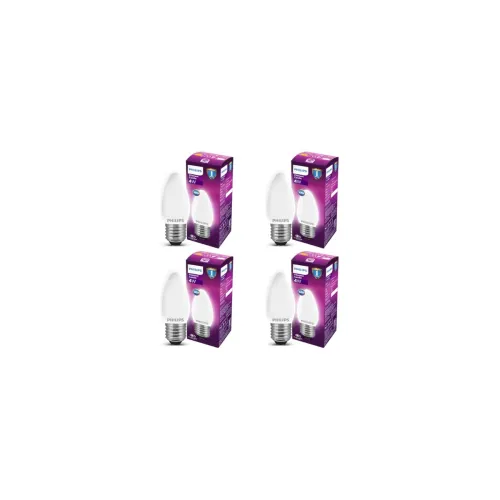 Image of PHILIPS 4-watt Filament Candle LED Bulb Pack of 4