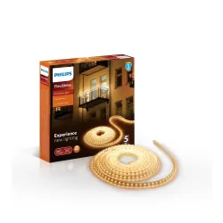 PHILIPS 5 Meter LED Rope Light | Flexishine Plug n Play Flexible Rope Light for Indoor and Outdoor Decorations | Rope Light for False Ceiling,Balcony,Diwali,Christmas | Warm White, Pack of 1