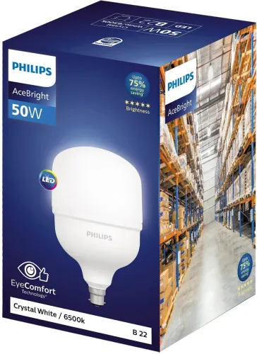 Image of PHILIPS 50 W Eye Safety Compliance Mushroom B22 LED Bulb