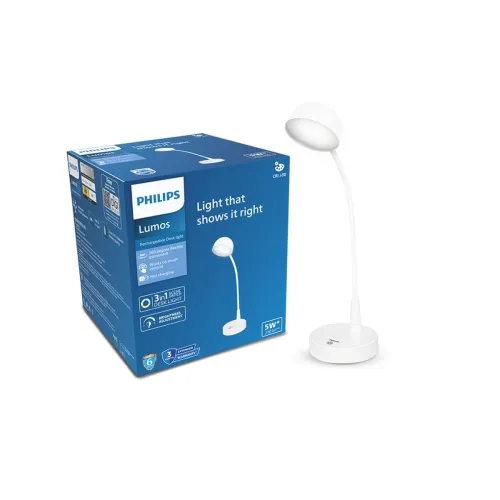 Image of Philips 5W Lumos White LED Desk Light