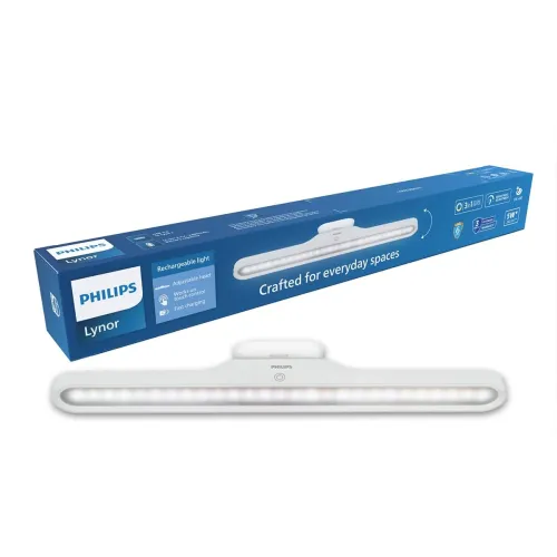 Image of Philips 5W Lynor White Rechargeable Light 