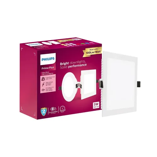 Image of Philips 5W Square LED Ceiling Light