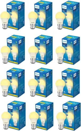 Image of PHILIPS 5 W Basic Round B22 LED Bulb, Po12