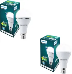 PHILIPS 8.5 W Basic Standard B22 Inverter Bulb (White, Pack of 2)