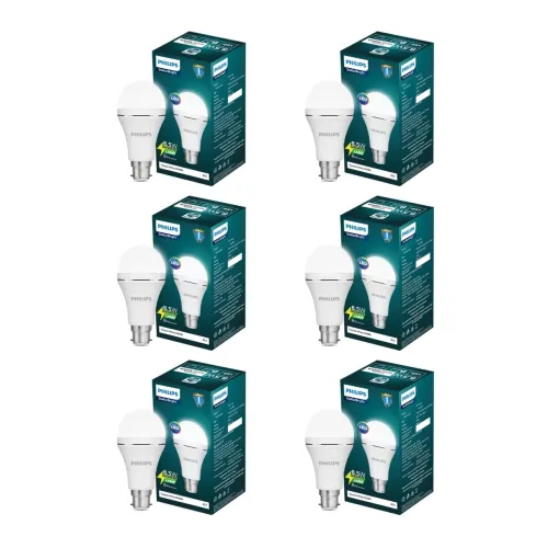 Image of Philips 8.5W Emergency LED Bulb | Stellar Bright B22 Inverter LED Bulb for Power