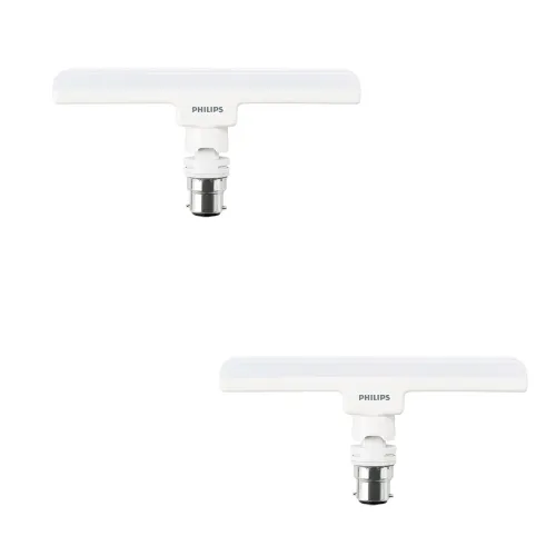 Image of PHILIPS 8W B22 LED Cool Day Light Bulb, Pack of 2