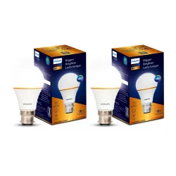 PHILIPS 9W LED B22 Bulb (Pack of 2)