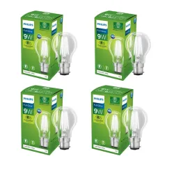 Philips 9-watt Full Glow Glass LED Bulb pack of 4